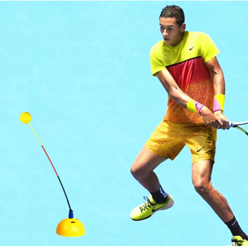 Portable Tennis Trainer Equipment Rebound Practice Training Tool Professional Rebounder Swing Ball Machine Tenis