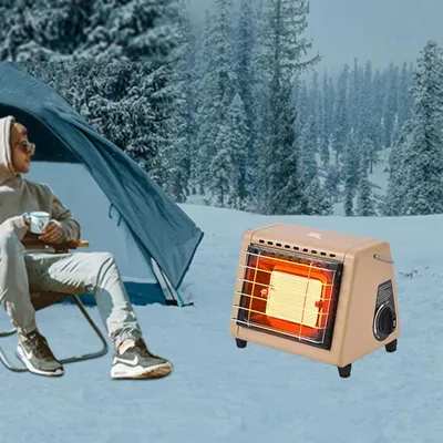 Portable Tent Heater 1500W Outdoor Space Butane Heater with Control Valve Infrared Ray Patio Heater for Camping Winter Portable Tent Heater 1500W Outdoor Space Butane Heater with Control Valve Infrared Ray Patio Heater for Camping Winter