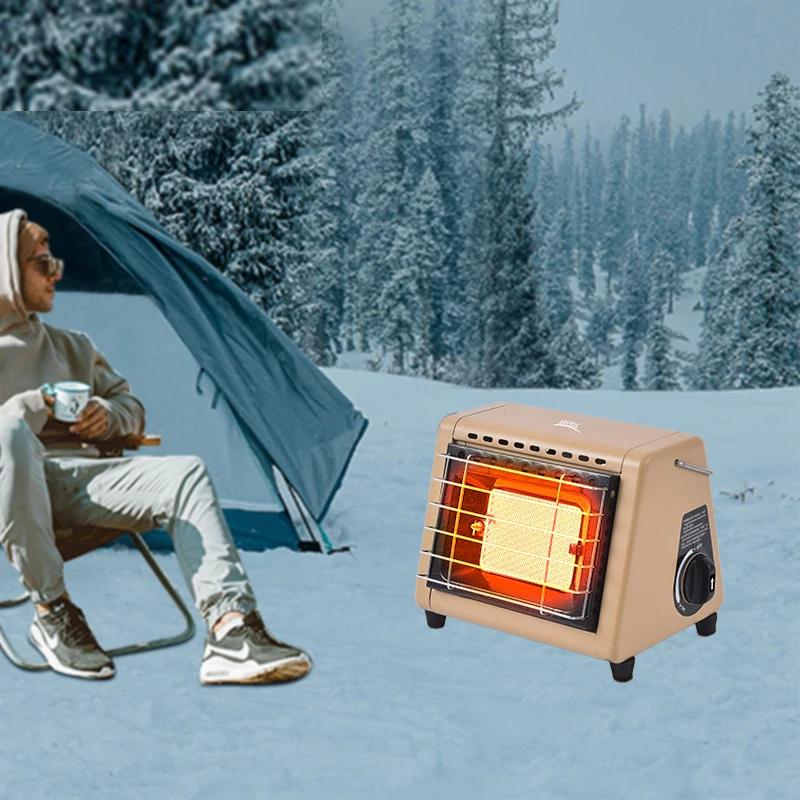 Portable Tent Heater 1500W Outdoor Space Butane Heater with Control Valve Infrared Ray Patio Heater for Camping Winter Portable Tent Heater 1500W Outdoor Space Butane Heater with Control Valve Infrared Ray Patio Heater for Camping Winter