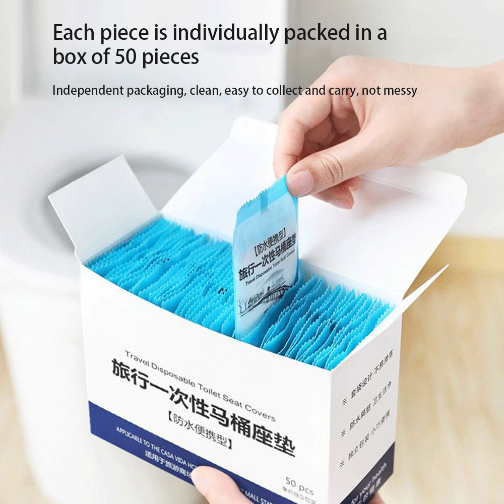 Portable Toilet Seat Covers (50 Pcs)