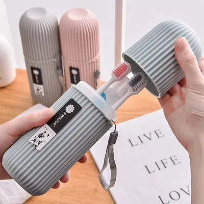 Portable Toothbrush Toothpaste Holder Toothbrush Case Farewell Hotel Disposable Toothbrush-paste Travel Camping Outdoor
