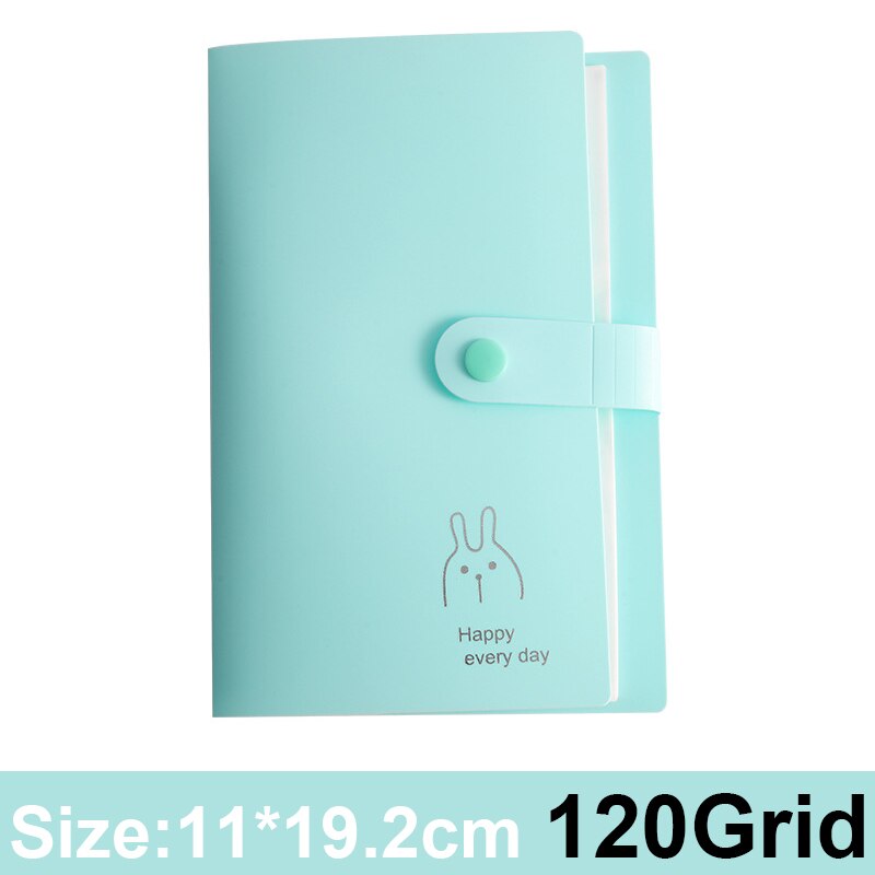 Portable Transparent Jewelry Storage Book with 120 Pockets