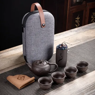 Portable Travel Tea Set with Bag Portable Travel Tea Set with Bag