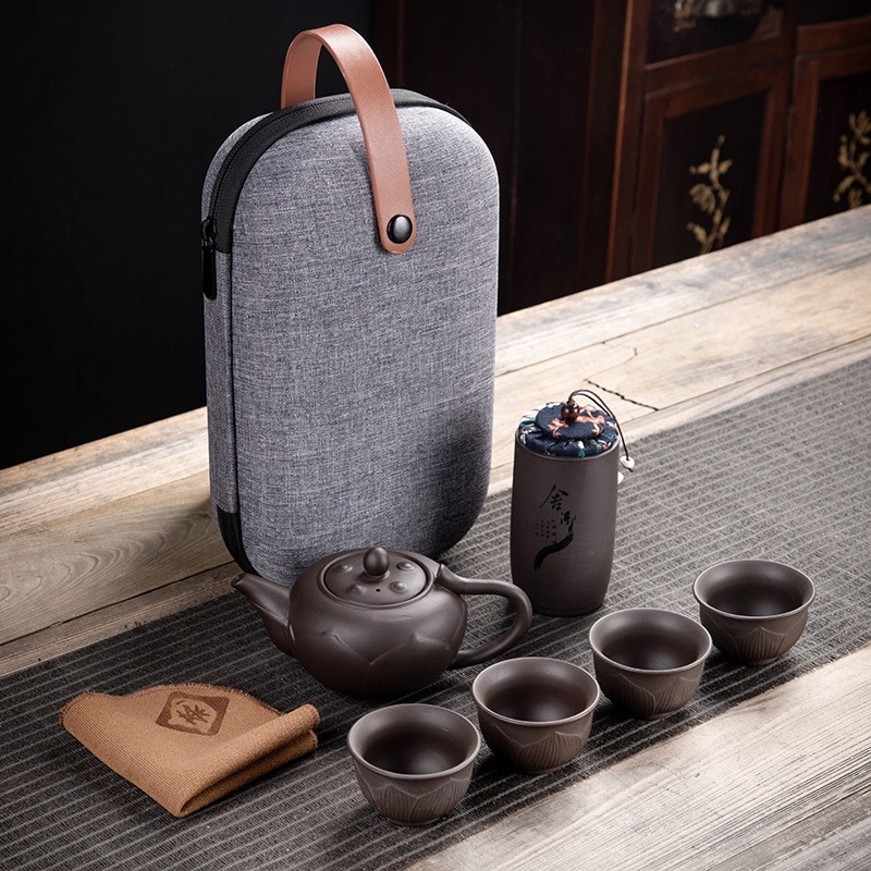 Portable Travel Tea Set with Bag Portable Travel Tea Set with Bag