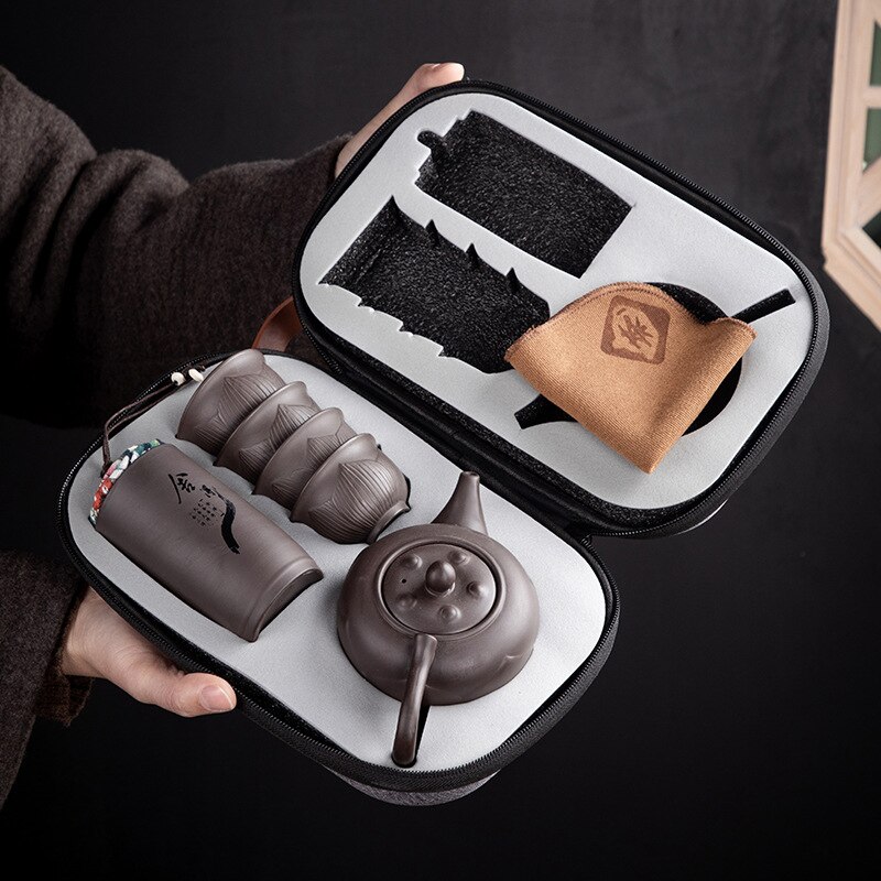 Portable Travel Tea Set with Bag Portable Travel Tea Set with Bag