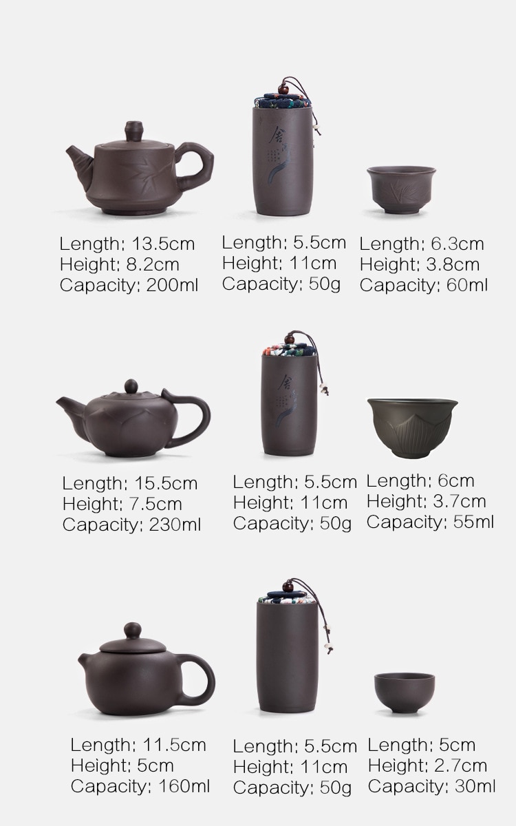 Portable Travel Tea Set with Bag Portable Travel Tea Set with Bag