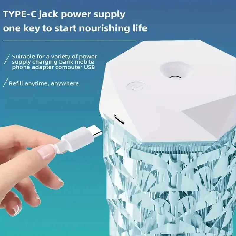 Portable Ultrasonic Oil Diffuser and Air Humidifier – 400ml/Capacity – Perfect for Home, Office, and Gifting – Cute