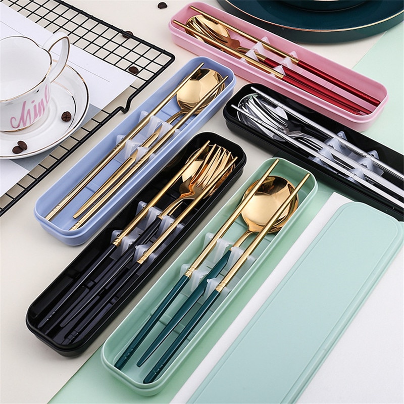 Portable Utensil Set 4 Piece Diningware Portable Utensil Set 4 Piece Diningware