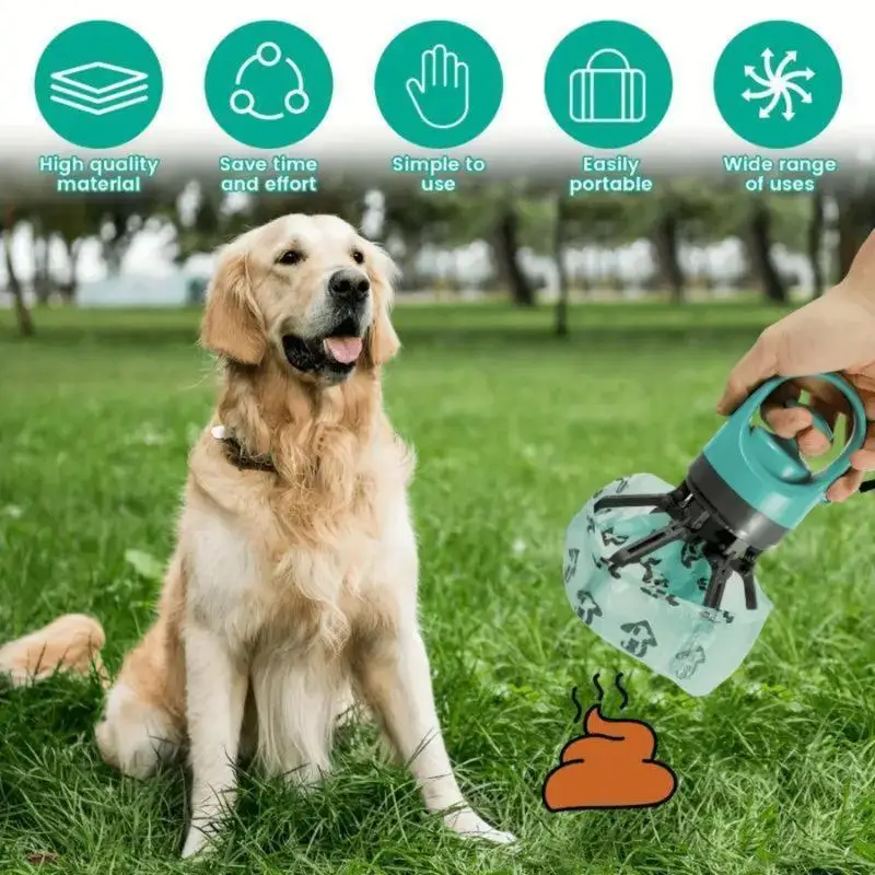 Portable Water Bottle Shaped Dog Poop Scooper & Waste Bag Holder – Touch-Free Pet Cleanup Portable Water Bottle Shaped Dog Poop Scooper & Waste Bag Holder – Touch-Free Pet Cleanup