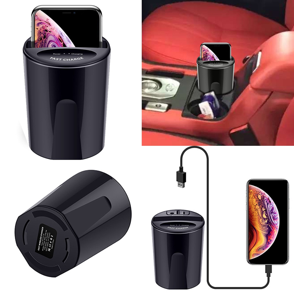 Portable Wireless Charger Car Cup