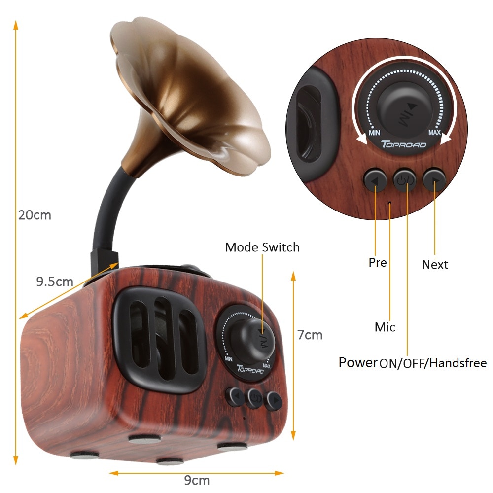 Portable Wireless Speaker Retro Bluetooth Portable Wireless Speaker Retro Bluetooth