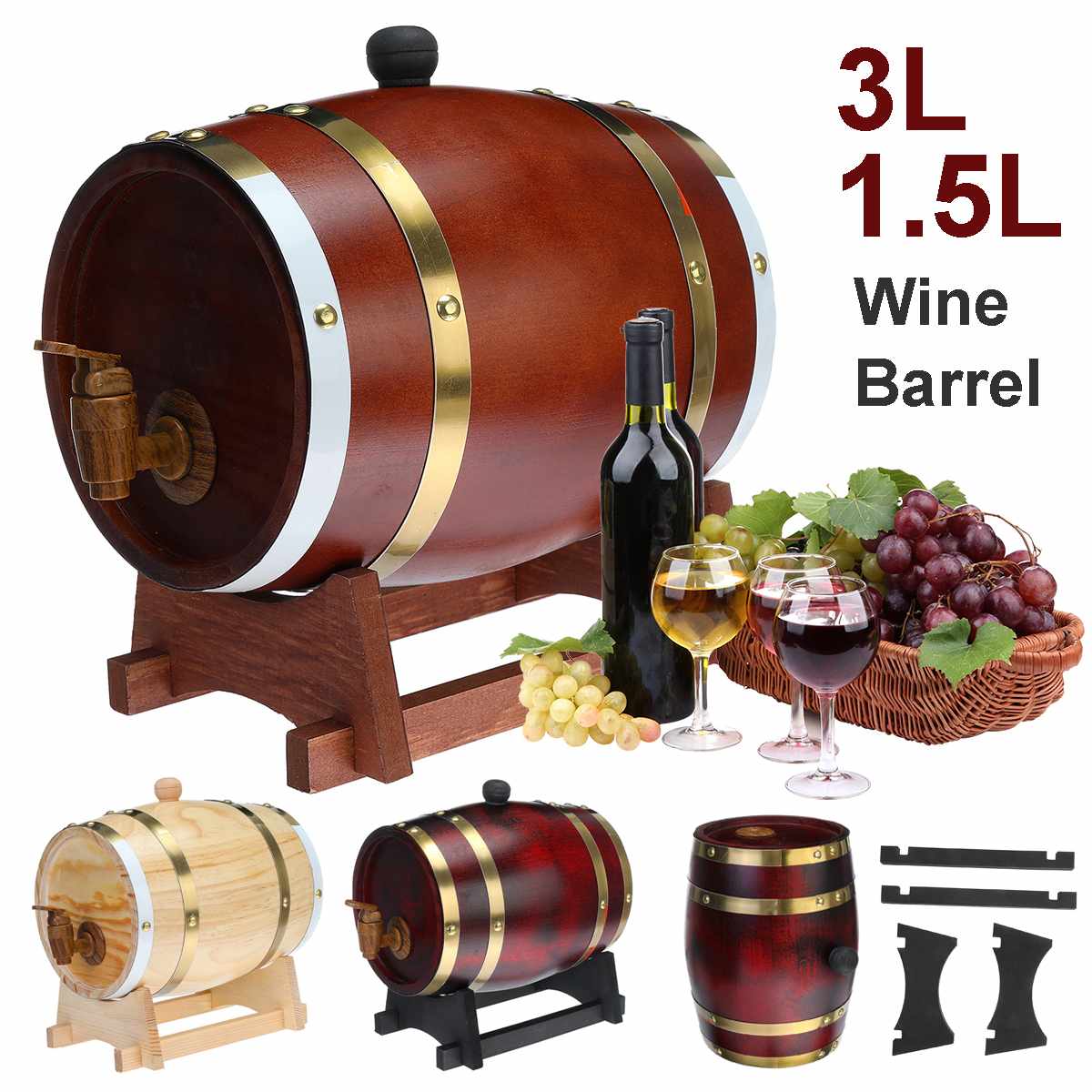 Portable Wood Beer Barrel Dispenser Portable Wood Beer Barrel Dispenser