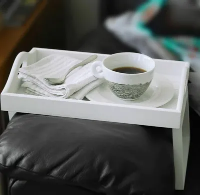 Portable Wooden Couch Arm Table