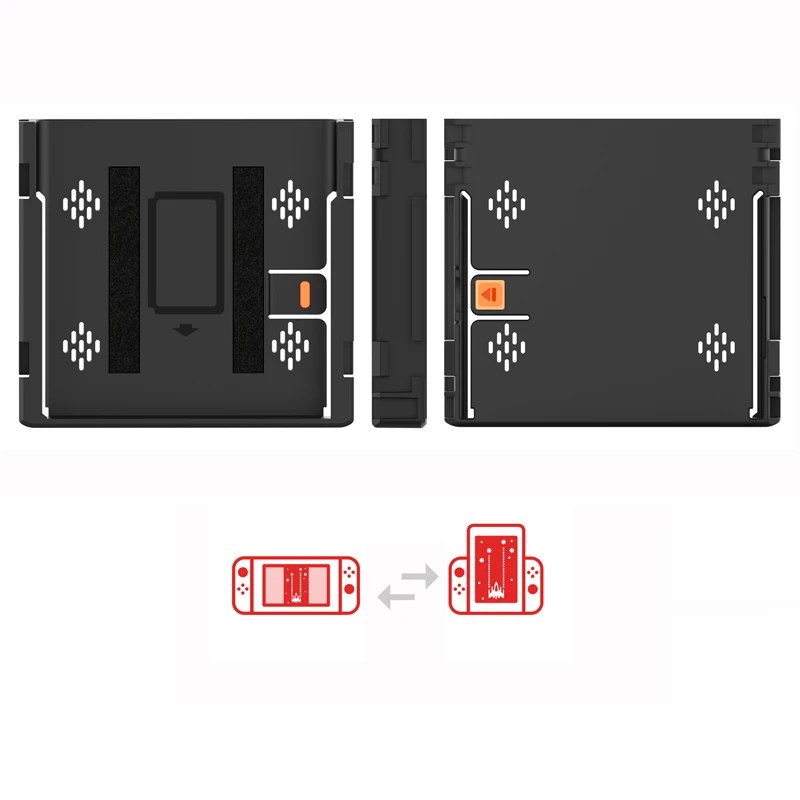 Portrait Mode Flip Grip Handheld Accessory for Nintendos Switch Vertical Mode Orientation Works with OLED Joy-con Grips Portrait Mode Flip Grip Handheld Accessory for Nintendos Switch Vertical Mode Orientation Works with OLED Joy-con Grips