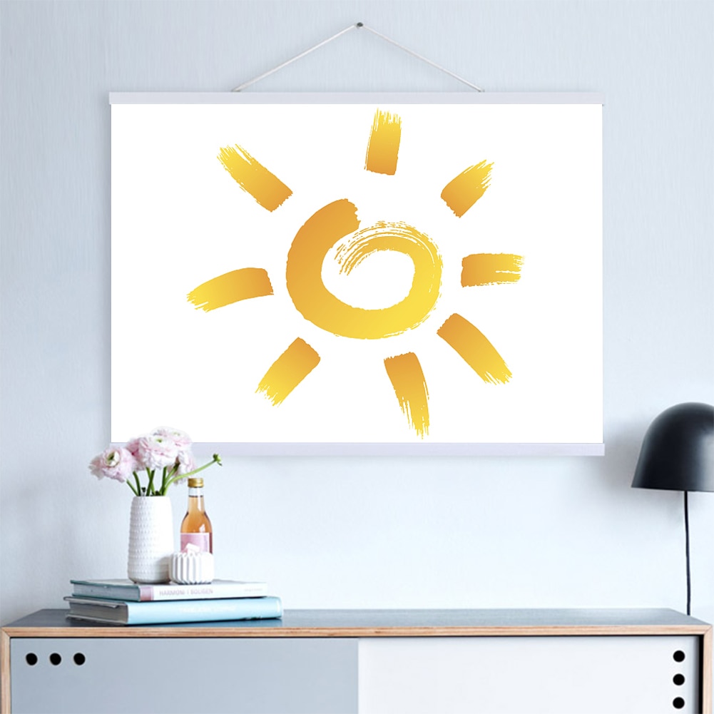 Poster Hanger Wooden Hanging Wall Art Poster Hanger Wooden Hanging Wall Art