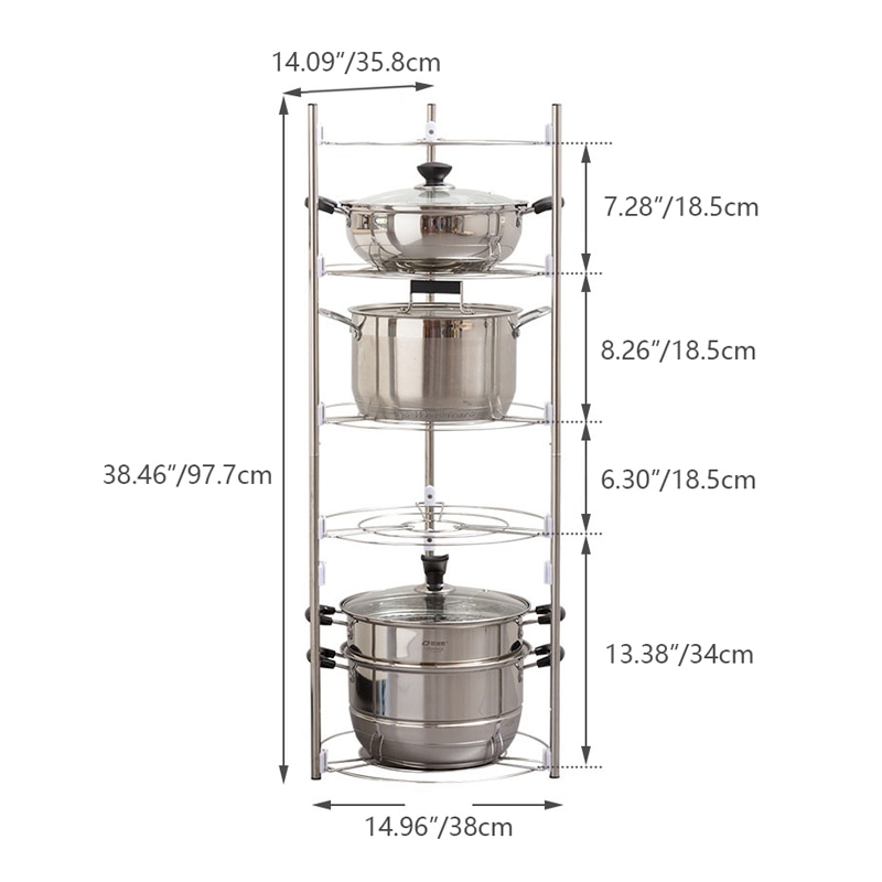 Pot and Pan Rack Organizer