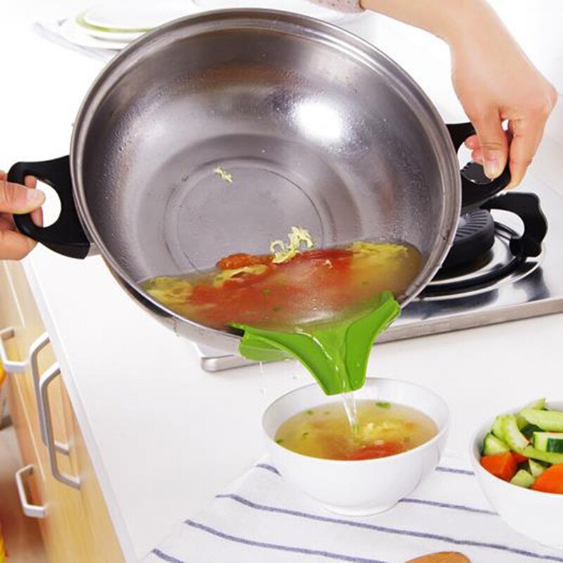 Pot Spout Silicone Anti-Spill Funnel Pot Spout Silicone Anti-Spill Funnel