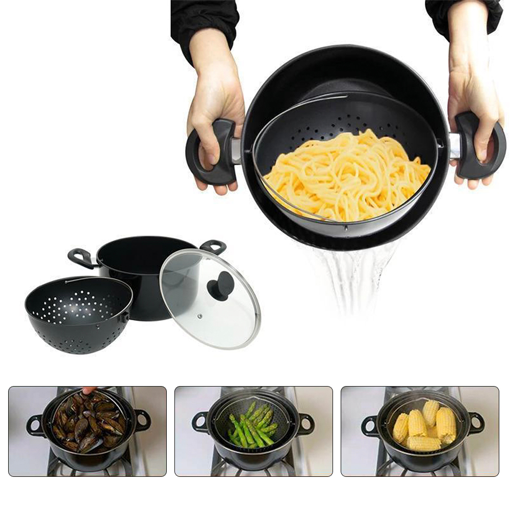 Pot with Strainer Cooking Pot Pot with Strainer Cooking Pot