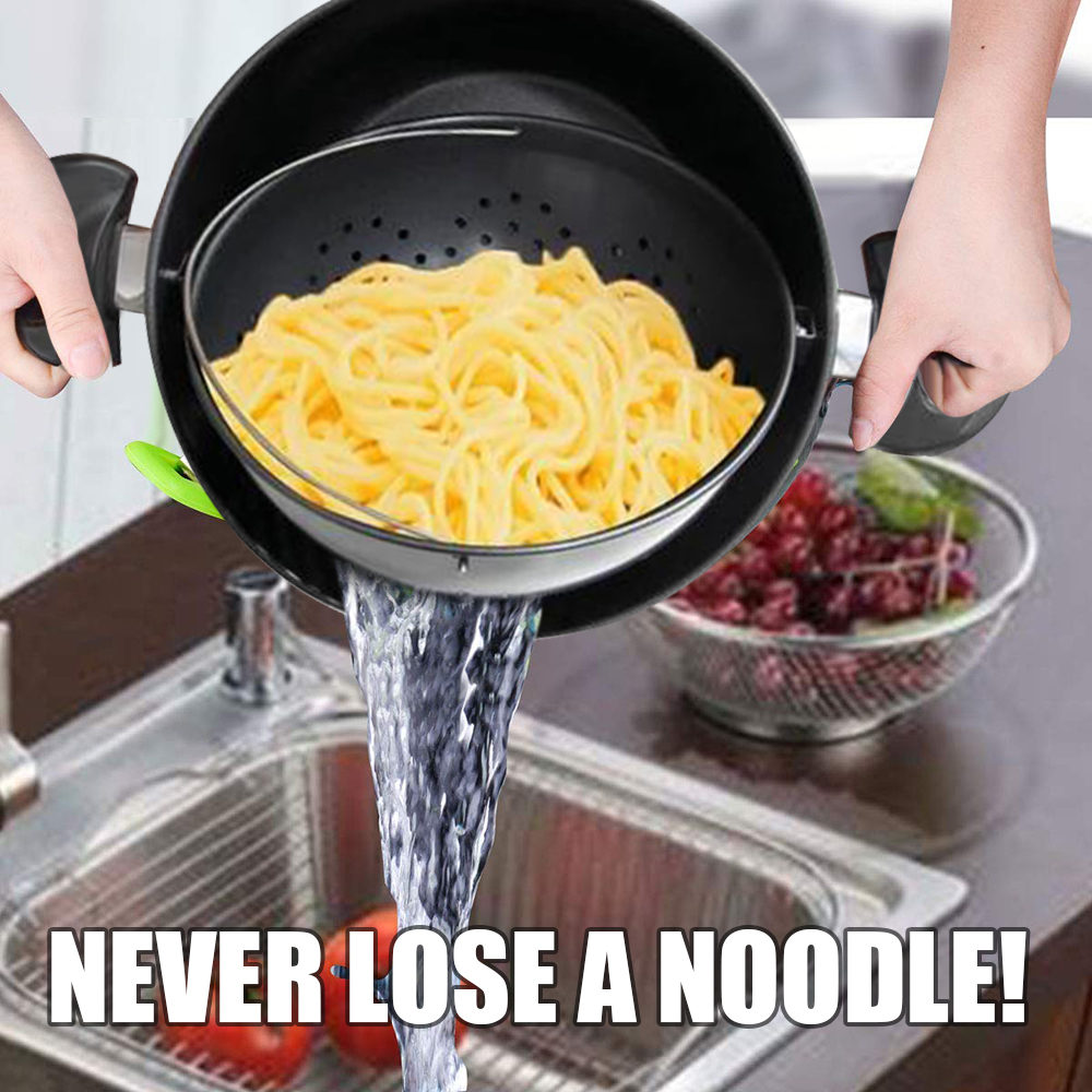 Pot with Strainer Cooking Pot