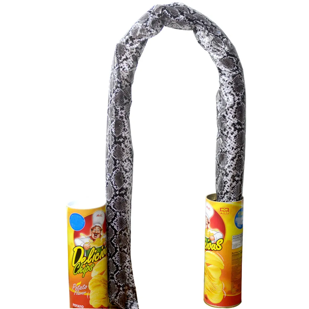 Potato Chip Snake Stage Magic Tricks Snake Toy April Fool Day Halloween Party Jokes in A Can Gag Gift Scary Fries Fun
