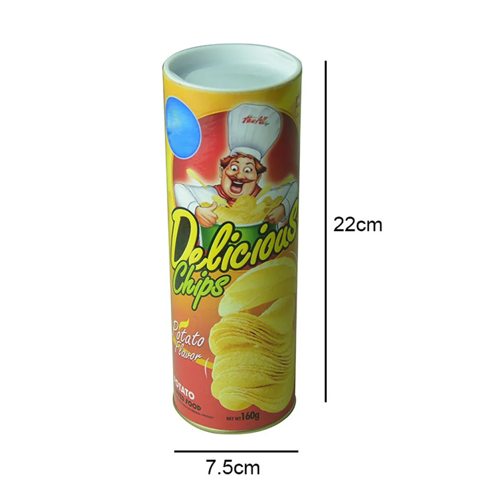 Potato Chip Snake Stage Magic Tricks Snake Toy April Fool Day Halloween Party Jokes in A Can Gag Gift Scary Fries Fun