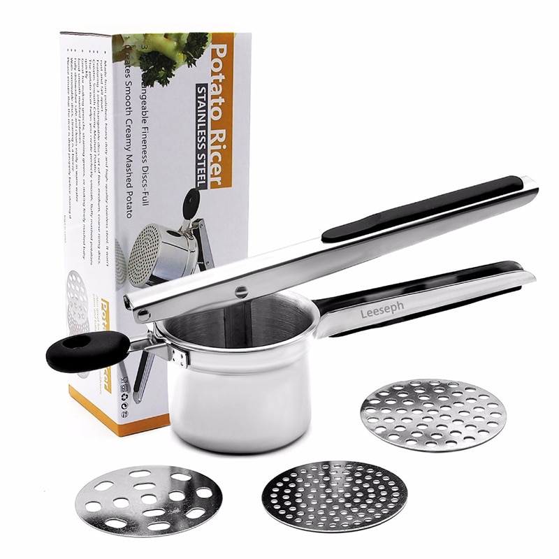 Potato Ricer with Interchangeable Discs Potato Ricer with Interchangeable Discs