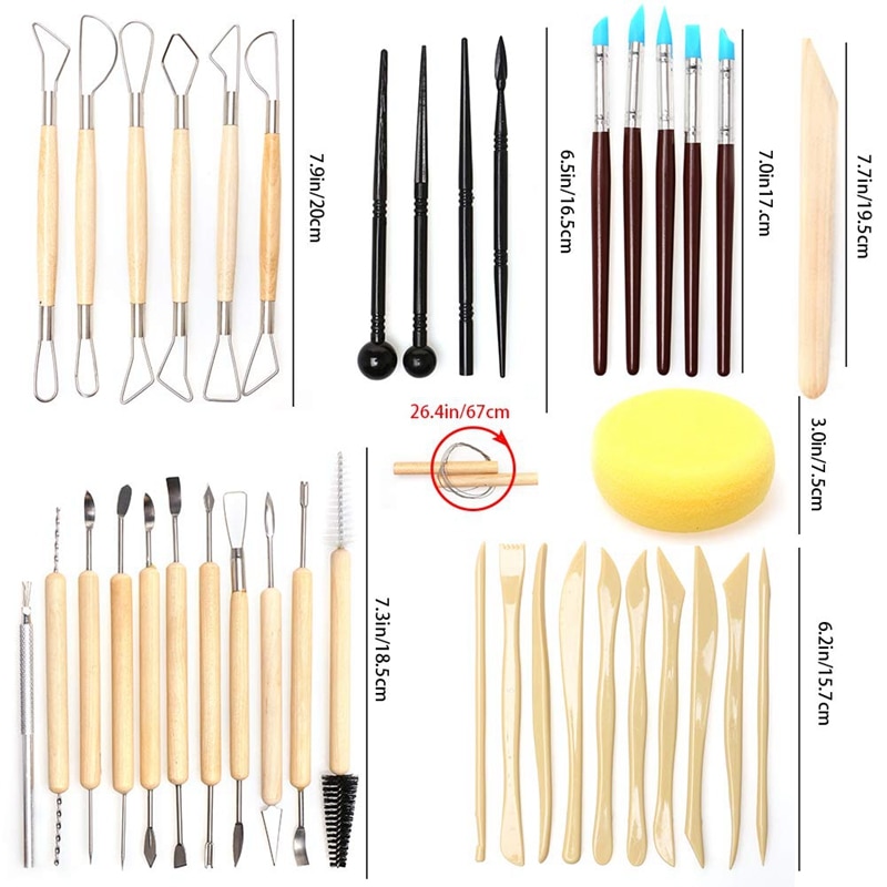 Pottery Tool DIY Set (61pcs) Pottery Tool DIY Set (61pcs)
