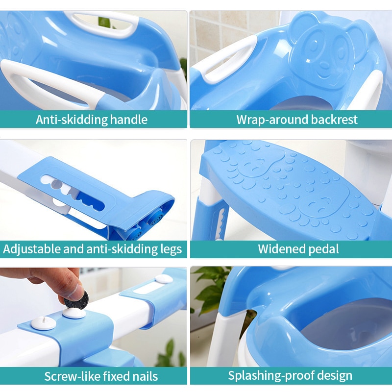 Potty Seat with Ladder Kids Training Seat Potty Seat with Ladder Kids Training Seat