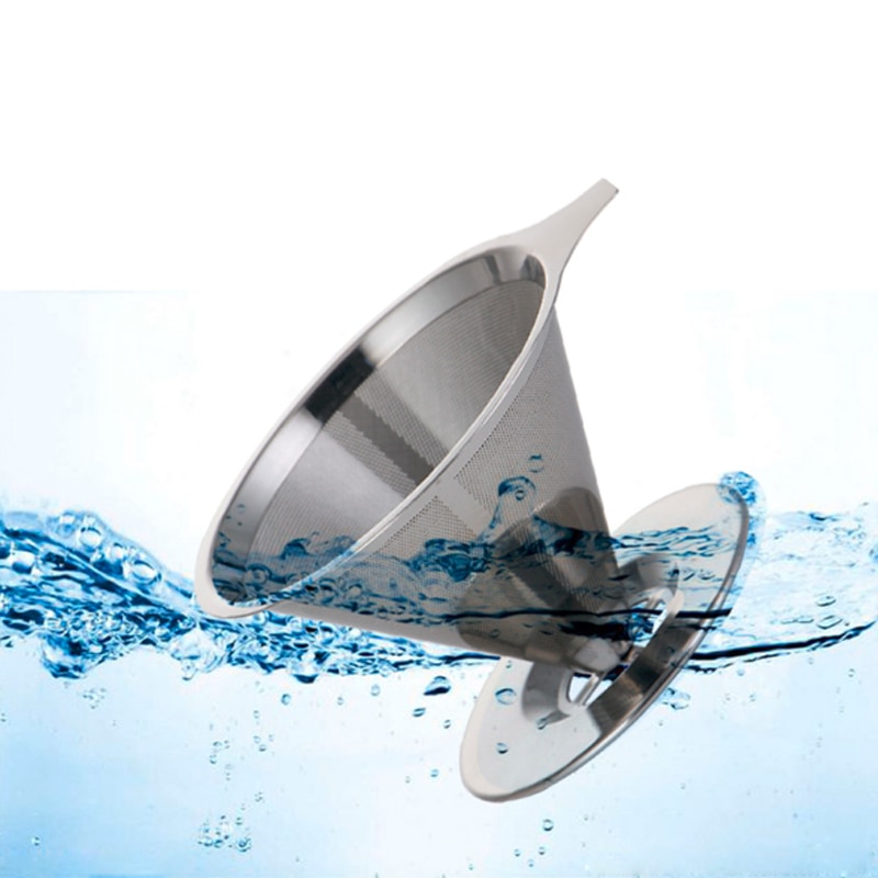 Pour Over Cone Steel Coffee Filter