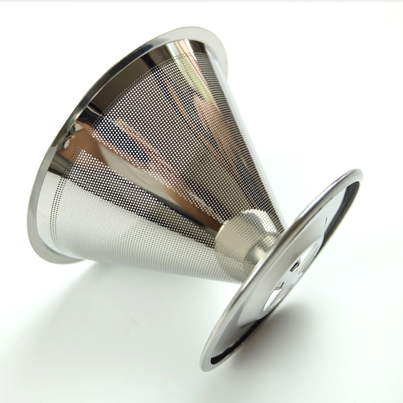 Pour Over Cone Steel Coffee Filter