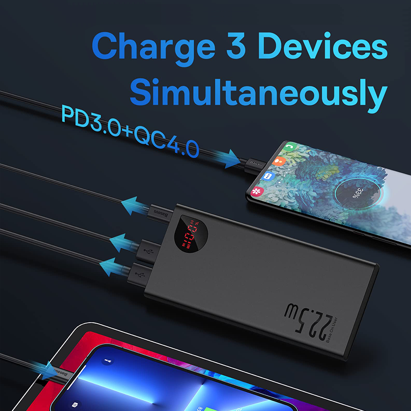 Power Bank 10000mAh with 22.5W PD Fast Charging Powerbank Portable Battery Charger For iPhone 14 13 12 Pro Max Xiaomi