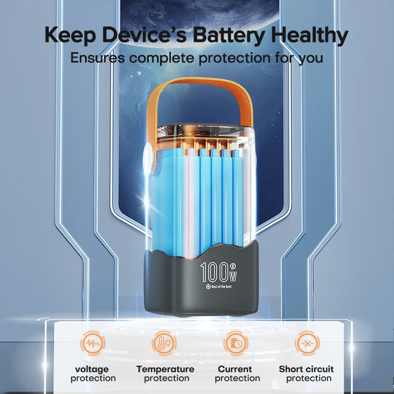 Power Bank 60000mAh Ultra External Battery Capacity PD100W Fast Charging Out Door Power Station For Laptop iPhone