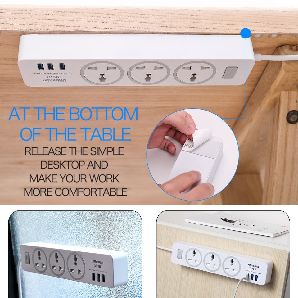 Power Extension Cord with USB Socket Power Extension Cord with USB Socket