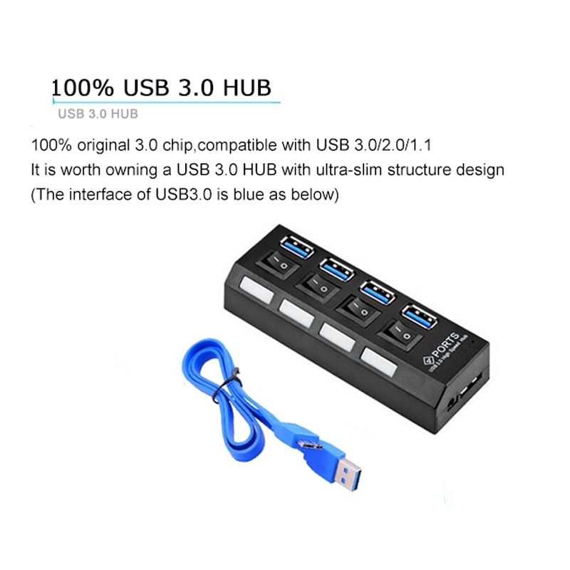 Powered USB Hub 3.0 with 4 and 7 Ports for PC Powered USB Hub 3.0 with 4 and 7 Ports for PC