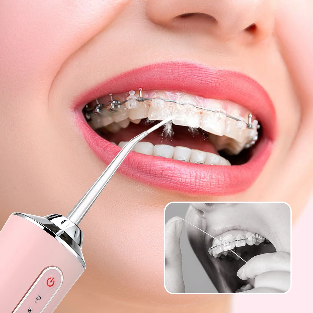 Powerful Dental Water Jet Pick Flosser Mouth Washing Machine Portable Oral Irrigator for Teeth Whitening Dental