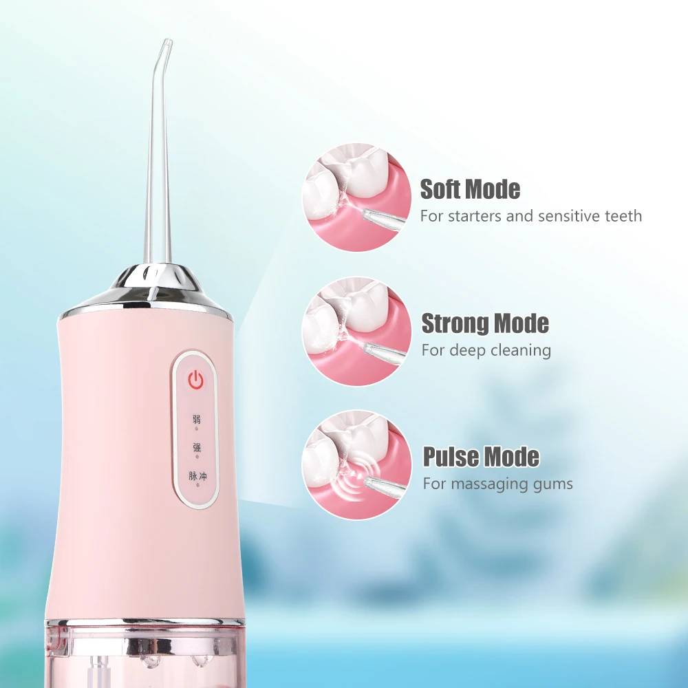 Powerful Dental Water Jet Pick Flosser Mouth Washing Machine Portable Oral Irrigator for Teeth Whitening Dental