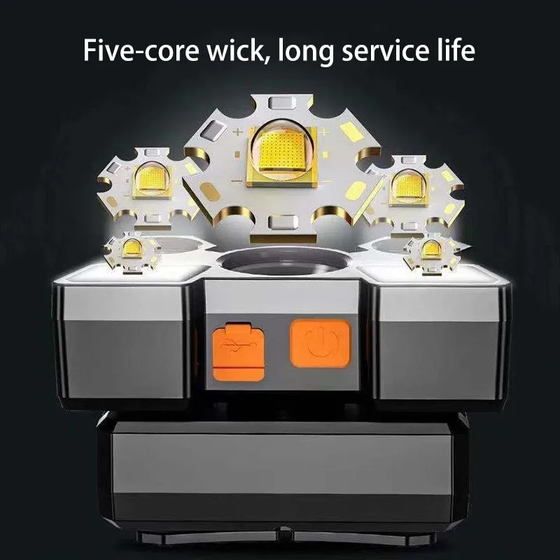 Powerful Rechargeable Head Flashlight for Fishing Led Headlamp Nitecore Camping Headlights Hunting Torch Hiking Front