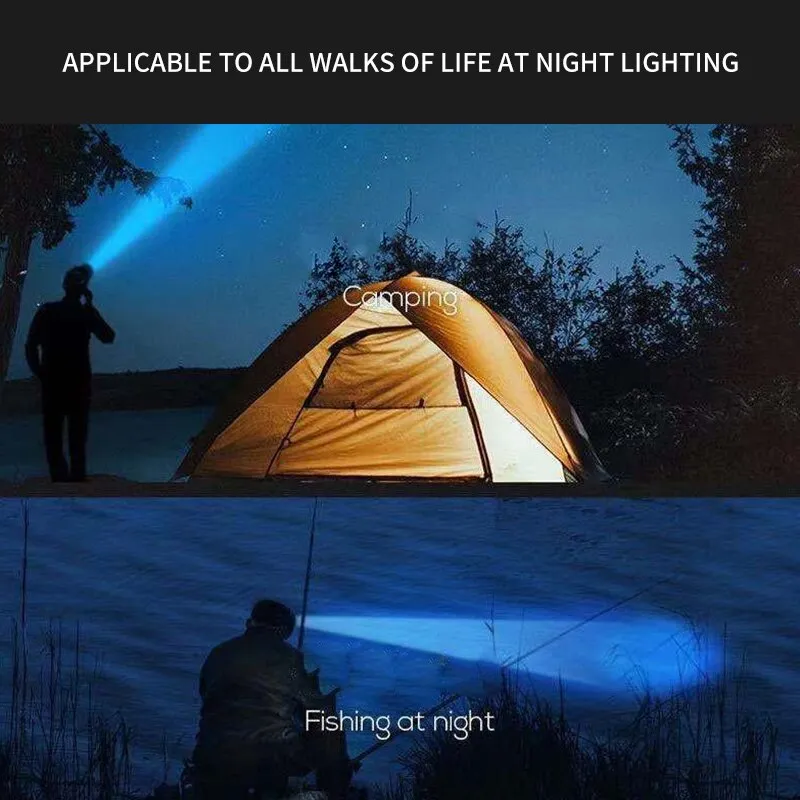 Powerful Rechargeable Head Flashlight for Fishing Led Headlamp Nitecore Camping Headlights Hunting Torch Hiking Front