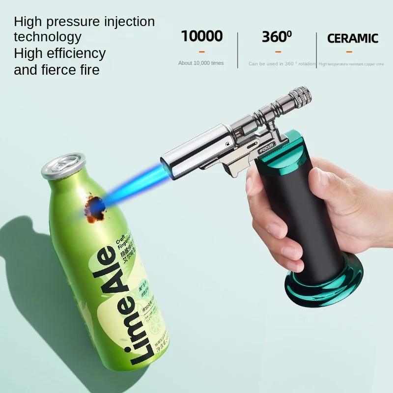 Powerful Windproof Blue Flame Jet Torch Gas Lighter Outdoor Cigar Barbecue Cooking Kitchen Butane Refillable Metal Powerful Windproof Blue Flame Jet Torch Gas Lighter Outdoor Cigar Barbecue Cooking Kitchen Butane Refillable Metal
