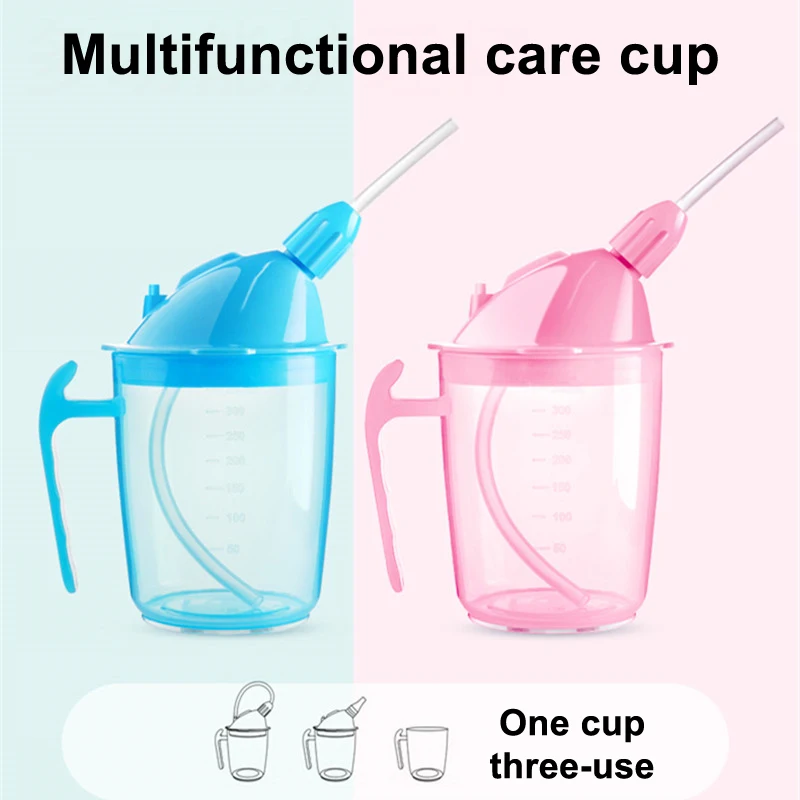 Practical Anti Choking Elderly Sippy Mug Bedridden Patient Liquid Food Sippy Cup Elderly Spill Proof Cup Controll Flow