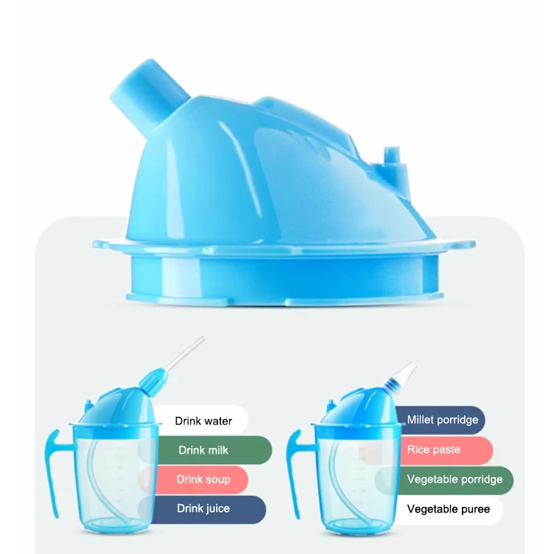 Practical Anti Choking Elderly Sippy Mug Bedridden Patient Liquid Food Sippy Cup Elderly Spill Proof Cup Controll Flow