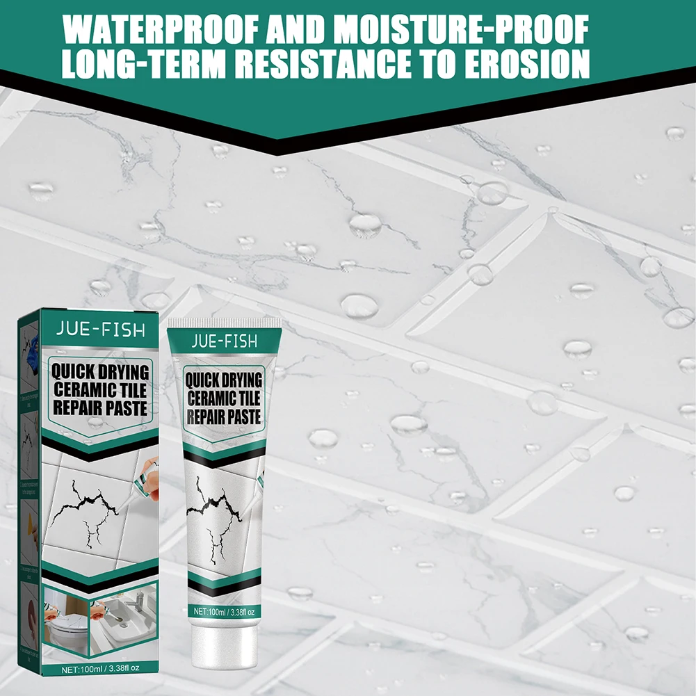 Practical Floor Tile Repair Cream Environmentally Universal Ceramic Repair Agent Quick-Drying Waterproof for Floor Wall Practical Floor Tile Repair Cream Environmentally Universal Ceramic Repair Agent Quick-Drying Waterproof for Floor Wall