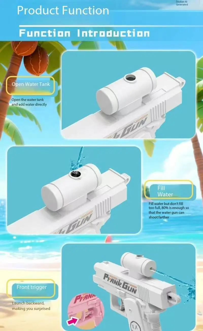 Prank Toy Double-Sided Water Gun Toy