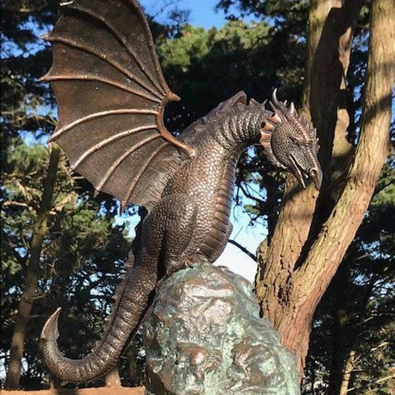 Precision Casting Fire-breathing Dragon Sculpture Waterscape Resin Fountain Majestic Dragon Sculpture Home Garden Precision Casting Fire-breathing Dragon Sculpture Waterscape Resin Fountain Majestic Dragon Sculpture Home Garden