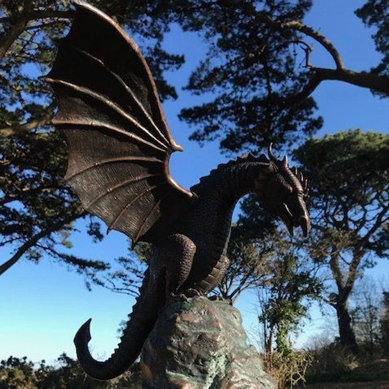 Precision Casting Fire-breathing Dragon Sculpture Waterscape Resin Fountain Majestic Dragon Sculpture Home Garden Precision Casting Fire-breathing Dragon Sculpture Waterscape Resin Fountain Majestic Dragon Sculpture Home Garden