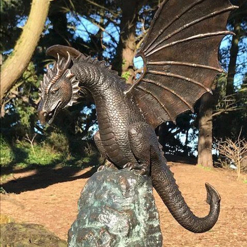 Precision Casting Fire-breathing Dragon Sculpture Waterscape Resin Fountain Majestic Dragon Sculpture Home Garden Precision Casting Fire-breathing Dragon Sculpture Waterscape Resin Fountain Majestic Dragon Sculpture Home Garden