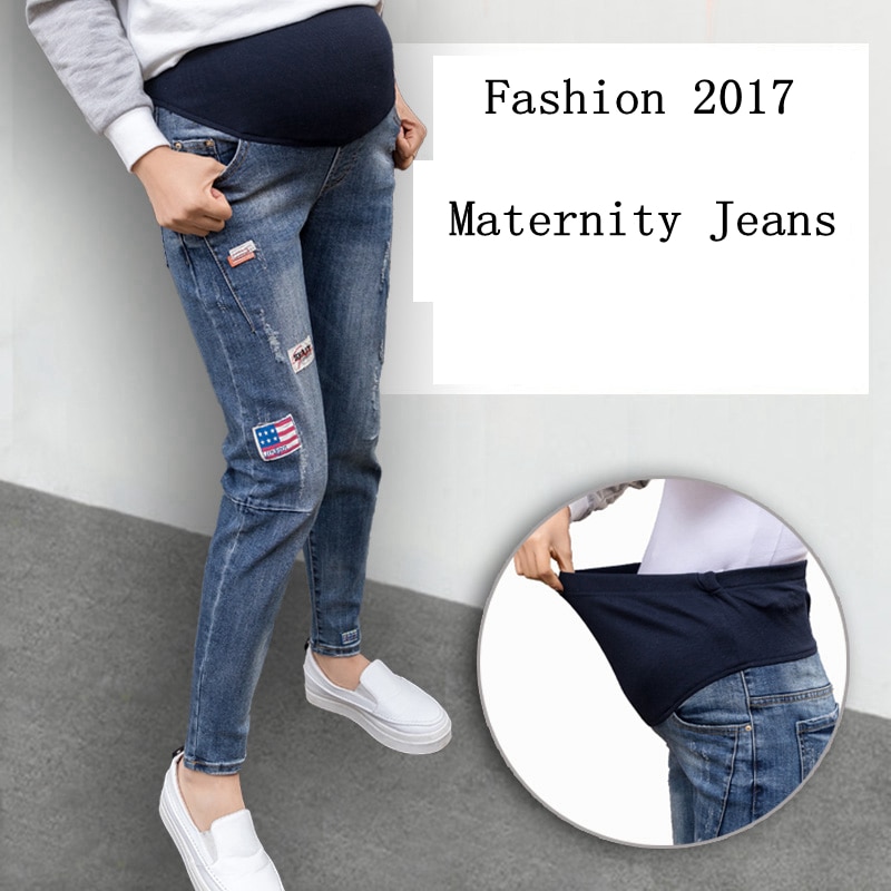 Pregnancy Pants Elastic Waist Maternity Jeans Pregnancy Pants Elastic Waist Maternity Jeans