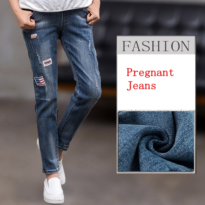 Pregnancy Pants Elastic Waist Maternity Jeans Pregnancy Pants Elastic Waist Maternity Jeans