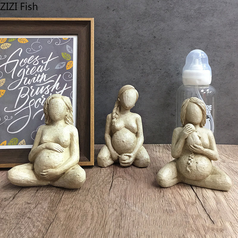 Pregnant Figurine Decoration (3 pcs)