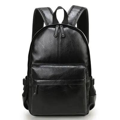 Preppy Style Mens Leather Backpack Preppy Style Mens Leather Backpack